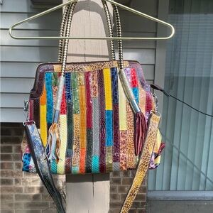 Colorful Patchwork Tote Bag 11x14